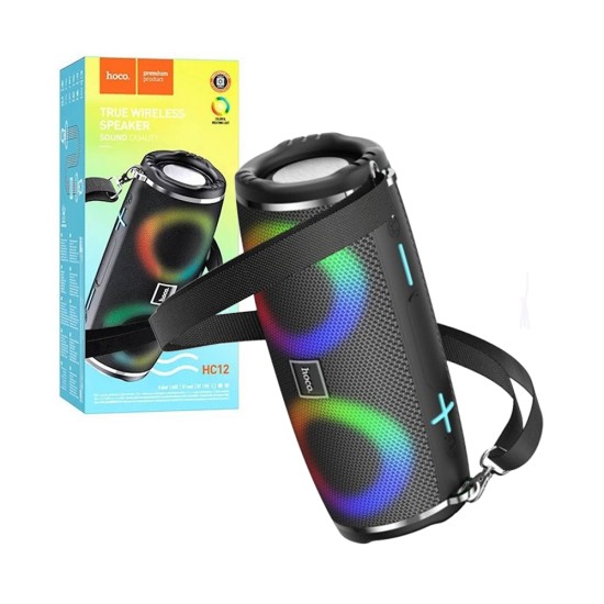 Hoco Sports Wireless Speaker HC12 FM/TF/AUX/USB 1200mAh BT V5.0 Black Hoco Sports Wireless Speaker HC12 FM/TF/AUX/USB 1200mAh BT V5.0 Black